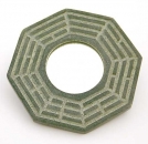 Ba Gua Spiegel mit Magnet, Speckstein, 10 cm